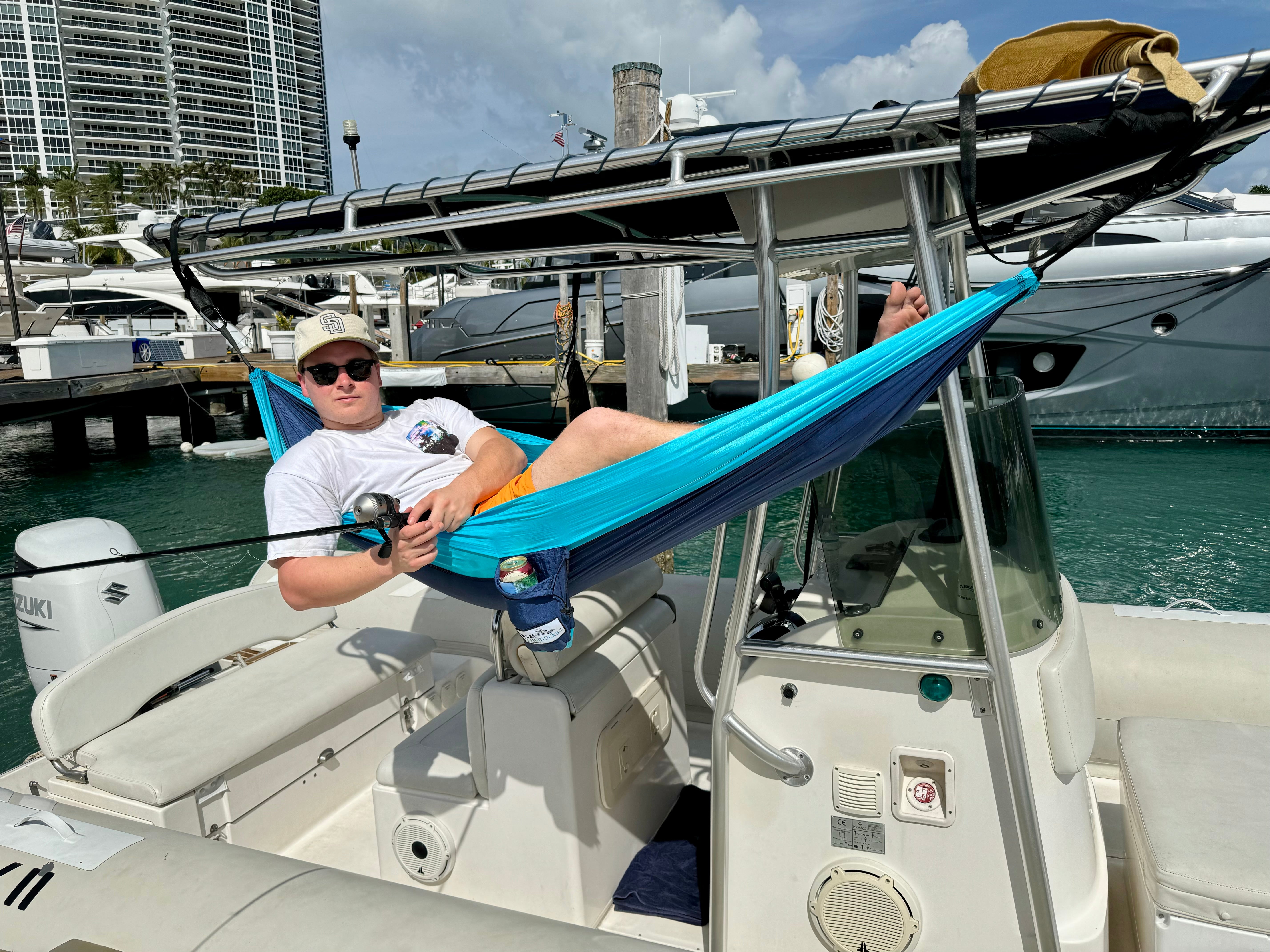 Boat Hammock | Blue & Teal