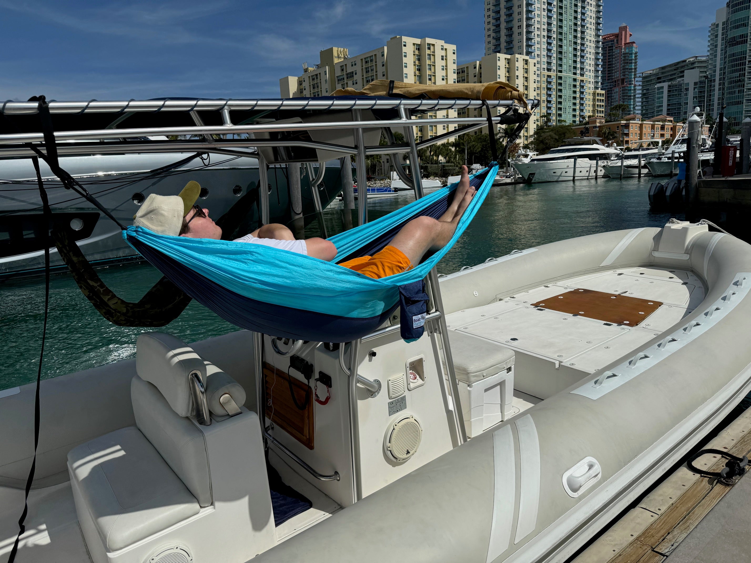 Boat Hammock | Blue & Teal